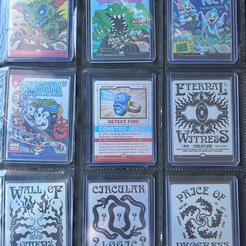 Magic The Gathering (MTG) - Binder full of Holographic Secret Lair releases.
